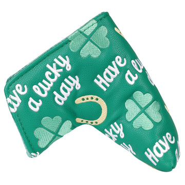 Green Have a Lucky Day Blade Putter Head Cover